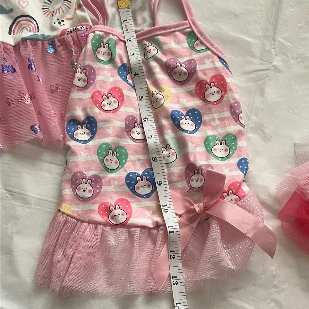 SHEIN Pink and Black Dog Dresses